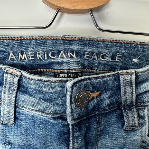 American Eagle Outfitters Light Blue Skinny Jeans size 0 - Picture 2 of 11
